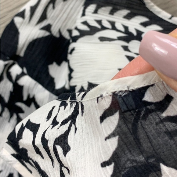 Diane Von Furstenberg Fay Crinkle Cotton Silk Sleeveless Floral Dress - Picture 12 of 14